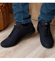MP ERKEK SİYAH DUZ TABAN SNEAKER SPOR AYAKKABI 211-1739