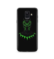 Black Panter Tasarım Süper Şeffaf Silikon Telefon Kılıfı Samsung A6 (2018)