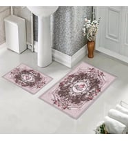 Banyo Halısı Ikili Klozet Takımı Kaymaz Tabanlı (60 xm x 100 cm + 40 cm x 60 cm) 