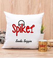 Spiker Yastık ve Gold Kupa Bardak