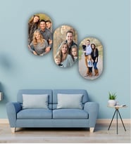 Kişiye Özel 3 Fotoğraflı Kolaj Mdf Tablo Dekor