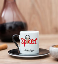 Spiker Siyah Türk Kahvesi Fincanı