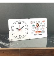 Sağlık Bakım Teknisyeni Ahşap Masa Saati