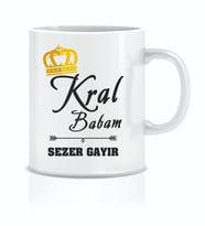 Kral Babam Babalar Günü Kişiye Özel Kupa Bardak