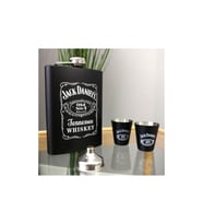 Paslanmaz Çelik Jack Matara Shot Bardaklı Viski Içki Alkol Seti