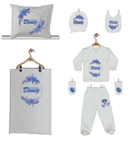 Pia Baby GL 1915-06 İsme Özel Yastık Battaniye Zıbın Set