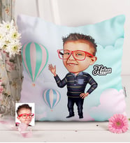 BK Gift Kişiye Özel Erkek Çocuk Karikatürlü  Yastık  2