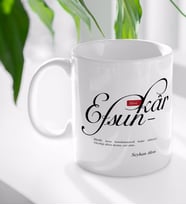 BK Gift Kişiye Özel Mânâ Efsunkâr Beyaz Kupa Bardak