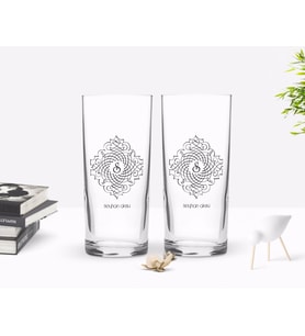 BK Gift Kişiye Özel Renkli Baskılı İsimli İkili Rakı Bardağı Seti-104 (Beyaz)