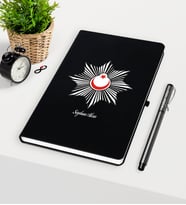 BK Gift Kişiye Özel Polis Temalı Siyah Defter Kalem Seti - 1