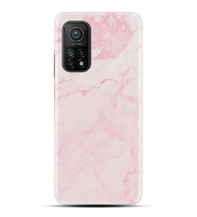 Kılıfland Xiaomi Mi 10T Kılıf Silikon Resimli Kapak Pembe Mermer Stok 1294