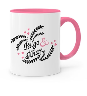 BK Gift Kişiye Özel Sevgililer Günü Temalı Pembe Kupa Bardak  31