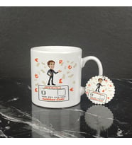 Bankacı Kupa Bardak ve Anahtarlık Set 002