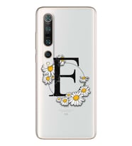 Papatya Harf Tasarım Süper Şeffaf Silikon Telefon Kılıfı Xiomai Mi10-pro E-Harfi