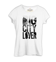 Big City Lover Beyaz Kadın Tshirt
