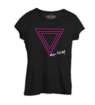 Lady Gaga - Born this Way Logo Siyah Kadın Tshirt