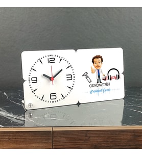 Odyometrist Ahşap Masa Saati 003