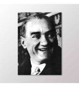 Arty Tablo Atatürk Gülerken Tablo (Karışık)
