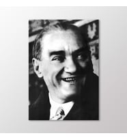 Arty Tablo Atatürk Gülerken Tablo (Karışık)