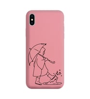 Iphone Xs Max Çizgi Tasarımlı Pudra Lansman Telefon Kılıfı