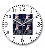 Bts Jimin Duvar Saati Bombeli Gercek Cam