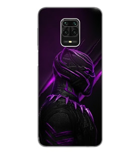 Black Panter Tasarım Süper Şeffaf Silikon Telefon Kılıfı Xiomai Redmi Note 9 Pro