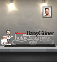 Kişiye Özel Eczacı Karikatürlü Kolay Yetişmiyor Ahşap Biblo Bay-1