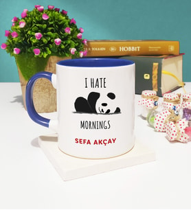 Sevimli Panda Kupa Bardak Lacivert