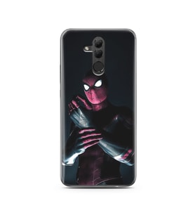 Örümcek Adam Tasarım Süper Şeffaf Silikon Telefon Kılıfı Huawei Mate 20 Lite 