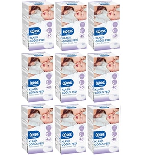 Wee Baby Klasik Göğüs Pedi (30+10 Lu) 360 Adet (9Pk*40)