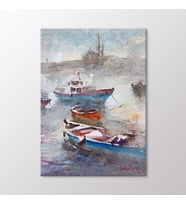 Arty Tablo Suluboya Tekneler ve İstanbul Tablo (Karışık)