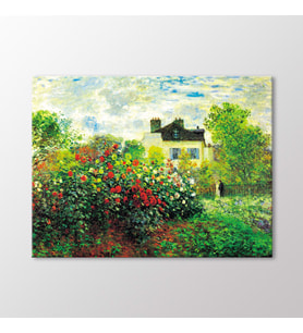 Arty Tablo Argenteuil' de Monet' nin Bahçesi, 1873 Tablo (Karışık)