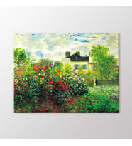 Arty Tablo Argenteuil' de Monet' nin Bahçesi, 1873 Tablo (Karışık)