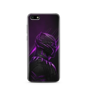 Black Panter Tasarım Süper Şeffaf Silikon Telefon Kılıfı Huawei Y5 2018