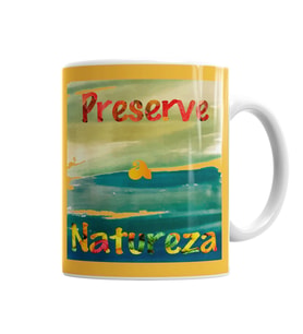 Proteja A Natureza Kupa Bardak Porselen