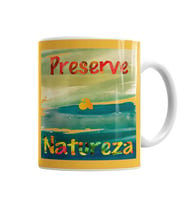 Proteja A Natureza Kupa Bardak Porselen