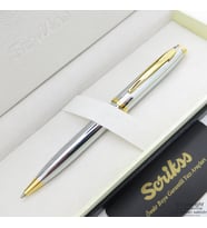Scrikss 39 Gold Krom Tükenmez Kalem  Scrikss Kalem  İsme Özel Kalem  Hediyelik Kalem