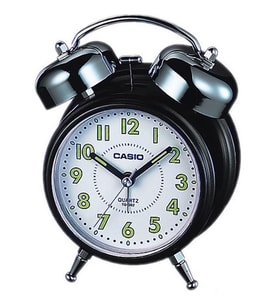 CASIO TQ-362-1BDF ALARMLI IŞIKLI SİYAH ÇALAR MASA SAATİ