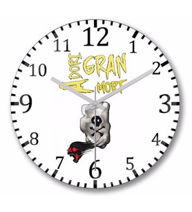 Sudden Death Rune  Adori  Gran  Duvar Saati Bombeli Gercek Cam