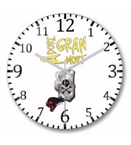 Sudden Death Rune  Adori  Gran  Duvar Saati Bombeli Gercek Cam
