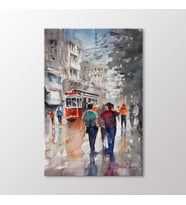 Arty Tablo Suluboya Tramvay Tablo (Karışık)
