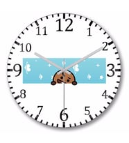 Bt21 Shooky Banner Bts Duvar Saati Bombeli Gercek Cam