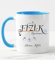 Fizik Öğretmeni Kupa Bardağı Mavi