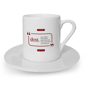 BK Gift Kişiye Özel Dost Türk Kahvesi Fincanı  2