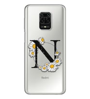Papatya Harf Tasarım Süper Şeffaf Silikon Telefon Kılıfı Xiomai Redmi Note 9 Pro