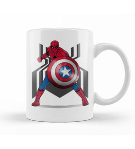 Spider Man Captain  Underoos Kupa Bardak Porselen