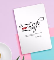 BK Gift Kişiye Özel Mânâ Zeyrek Beyaz Defter
