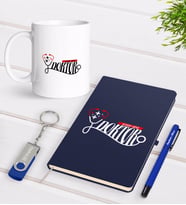 BK Gift Kişiye Özel Doktor Temalı Lacivert Defter Kalem Kupa 32gb USB Bellek Hediye Seti-13 (Model 1)