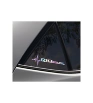 Kia Rio Yan Cam Sticker Oto Kapı  20 Cm X 7 Cm Holo-Chroma