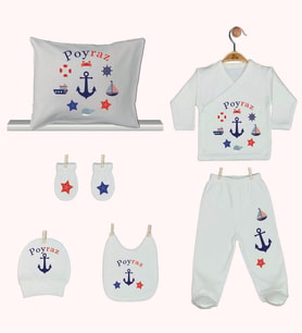 Pia Baby Gl 1936-08 İsme Özel Yastık Zıbın Set